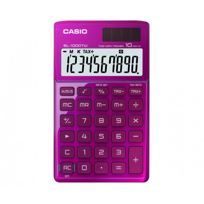 Calculadora casio de bolsillo sl-1000 tw-pk