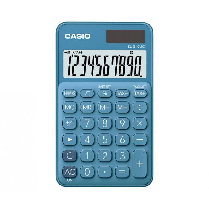Calculadora casio de bolsillo sl-310uc-bu azul