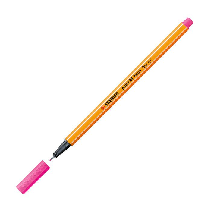 Marcadores fibra stabilo 88 rosa fluo 056