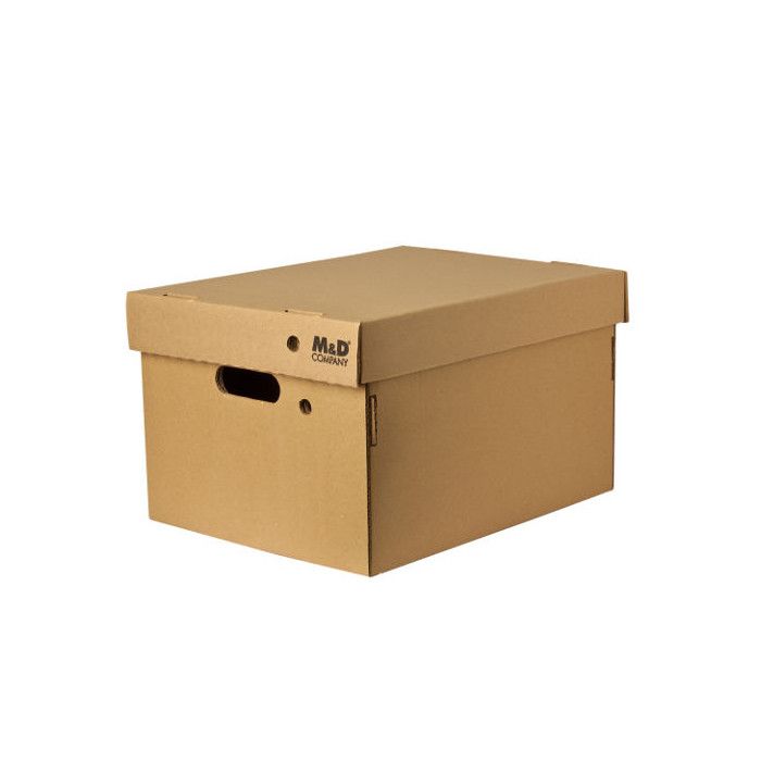 Caja archivo carton kraft alta 42x33x25 tapa