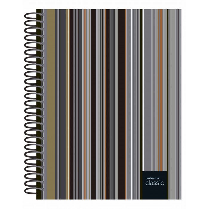 Cuaderno ledesma classic  16x21 120 hj.metalica