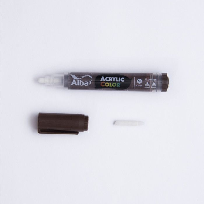 Marcadores fibra alba acrylic  4mm.sombra tost