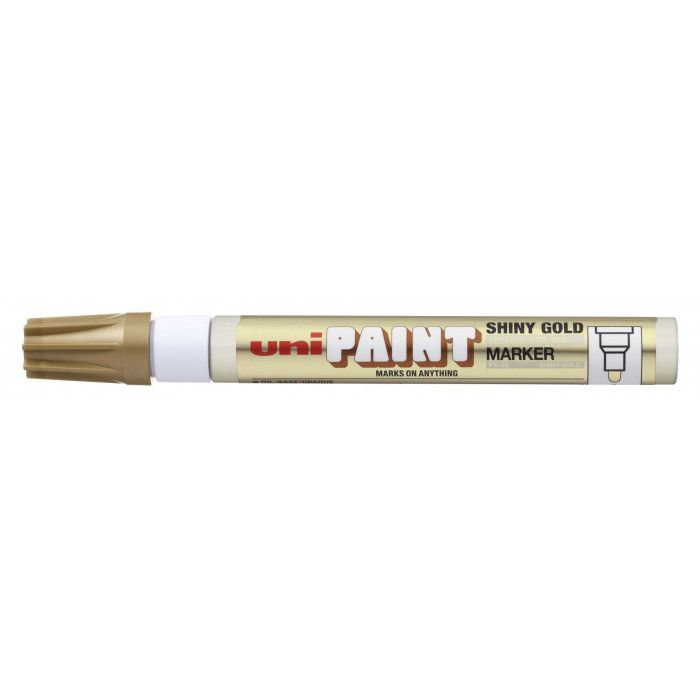 Marcadores fibra uni paint px20 dorado shiny