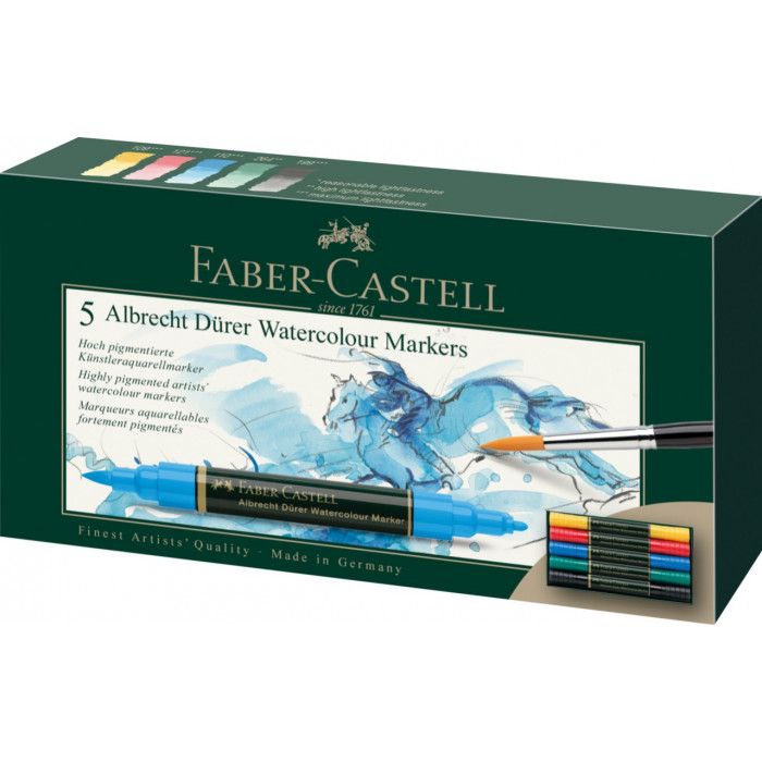 Marcadores faber castell  durer acuarelable x 5