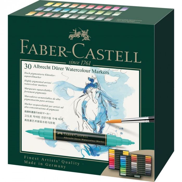 Marcadores faber castell  durer acuarelable x30