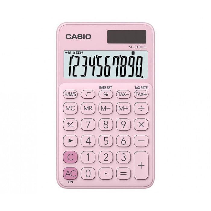 Calculadora casio de bolsillo sl-310uc-pk rosa