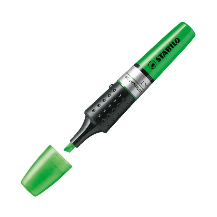 marcadores resaltador stabilo luminator verde
