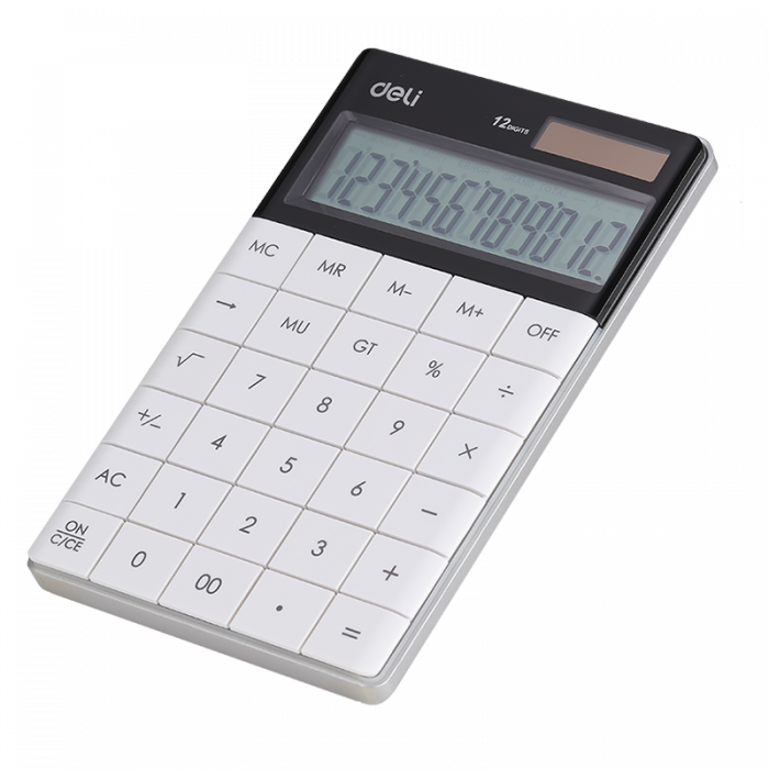Calculadora deli escritorio touch blanca