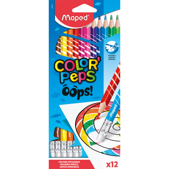 Lapices color maped x12 carton borrables