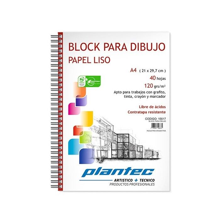 BLOCK PLANTEC A4 120grs....