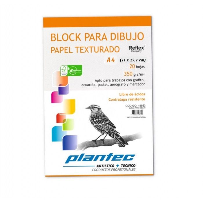 BLOCK PLANTEC A4 350grs....