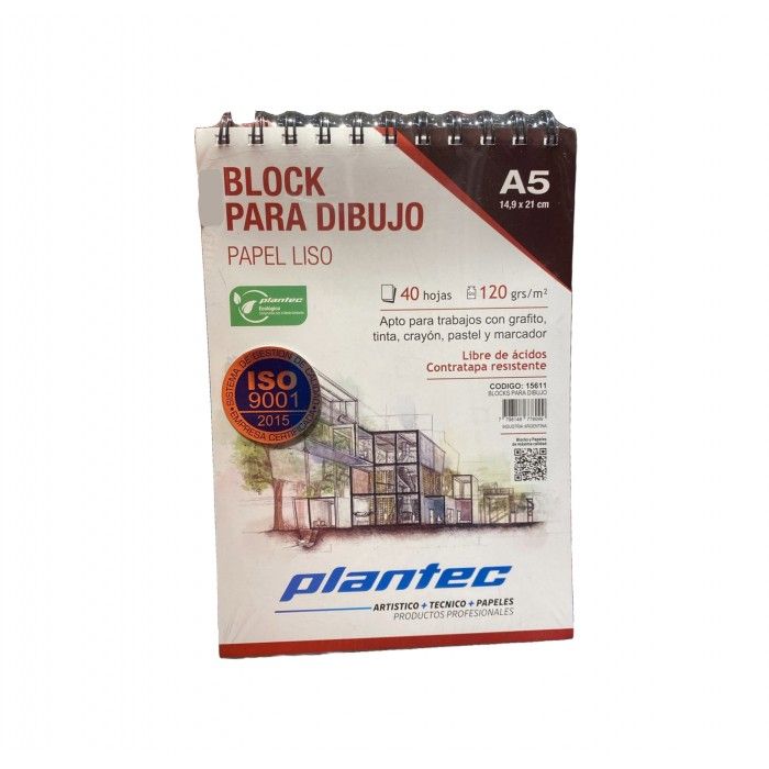 BLOCK PLANTEC A5 120grs....