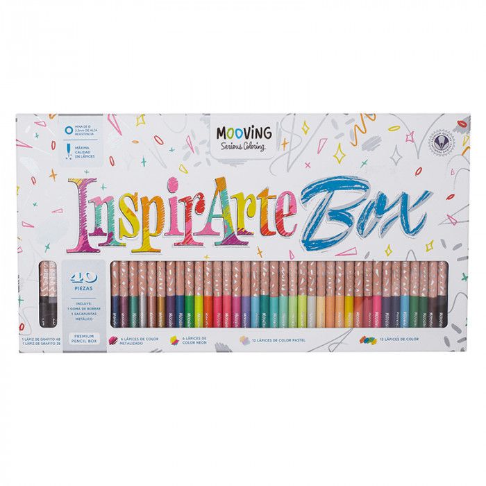 Lapices color mooving x40 inspirate box