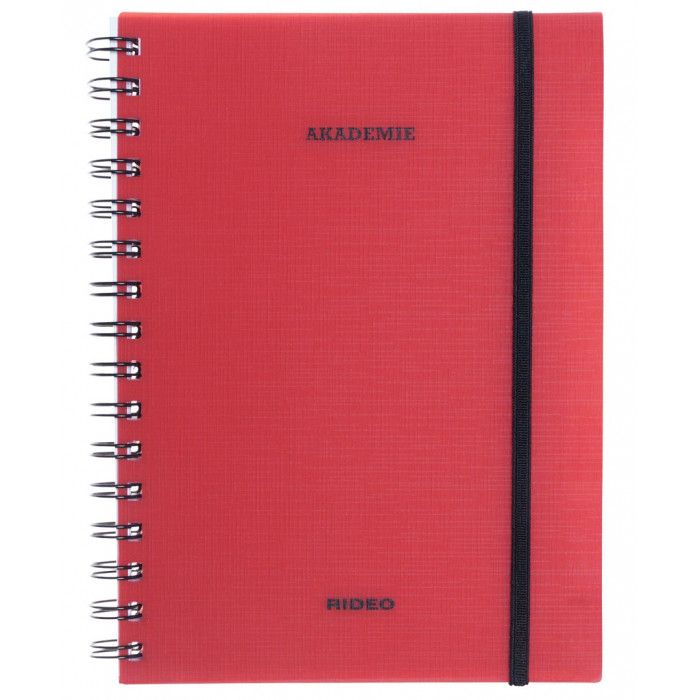 Cuaderno rideo a5 akademie # 120hjs.con elastico