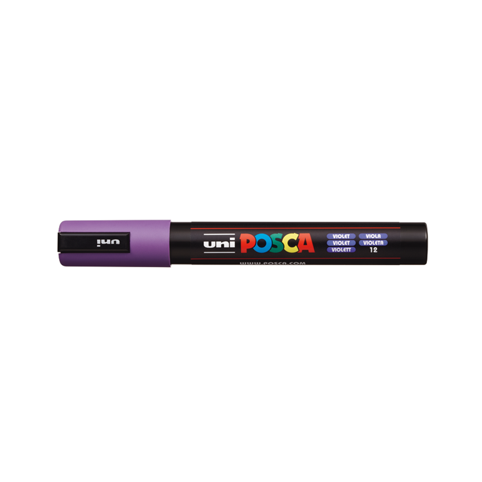 Marcadores fibra uni posca pc-5m violeta