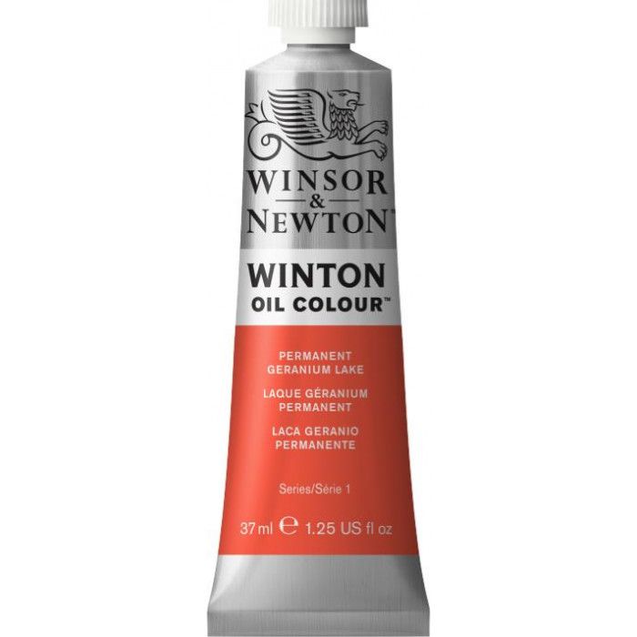 Oleo winsor & newton  winton 22 x 37ml.laca geranio