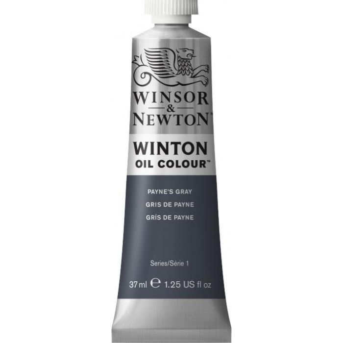 Oleo winsor & newton  winton 32 x 37ml.gris payne