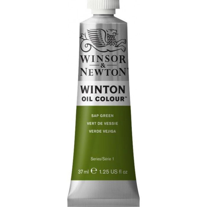 Oleo winsor & newton  winton 37 x 37ml.verde vejiga
