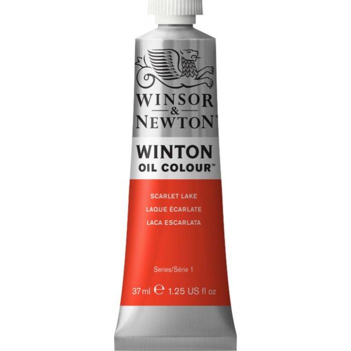 Oleo winsor & newton  winton 38 x 37ml.laca escarlata