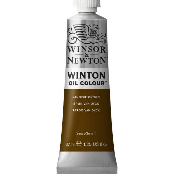 Oleo winsor & newton  winton 41 x 37ml.pardo vandyke