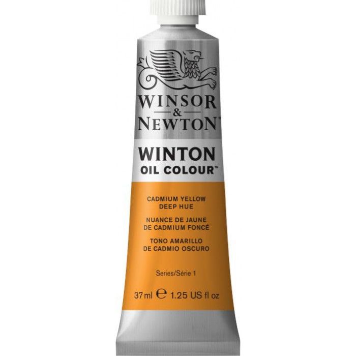 Oleo winsor & newton  winton 46 x 37ml.amarillo cadmio oscuro