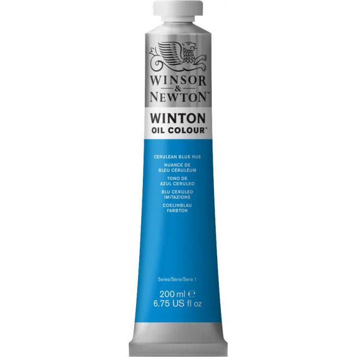 Oleo winsor & newton  winton 10 x200ml.azul ceruleo