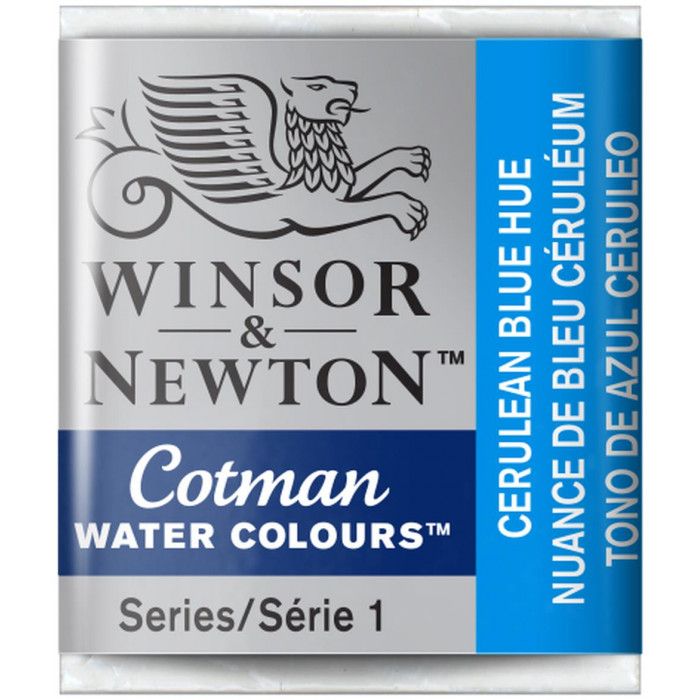 Acuarela winsor & newton  cotman pastilla 139 azul ceruleo