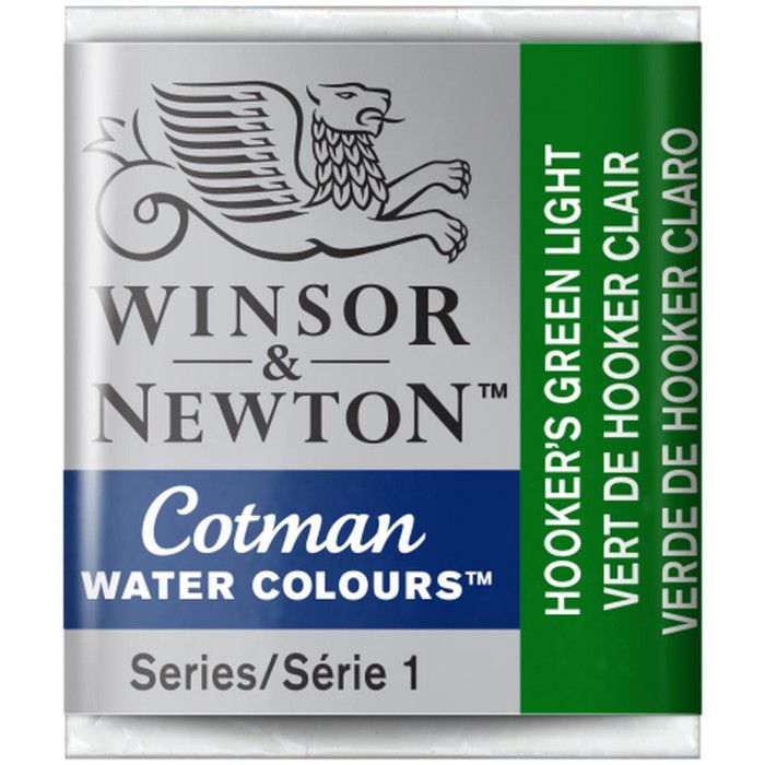 Acuarela winsor & newton  cotman pastilla 314 verde claro hook