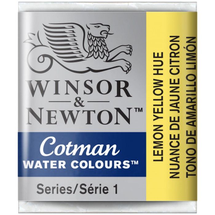 Acuarela winsor & newton  cotman pastilla 346 amarillo limon