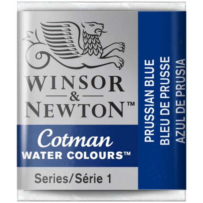Acuarela winsor & newton  cotman pastilla 538 azul prusia